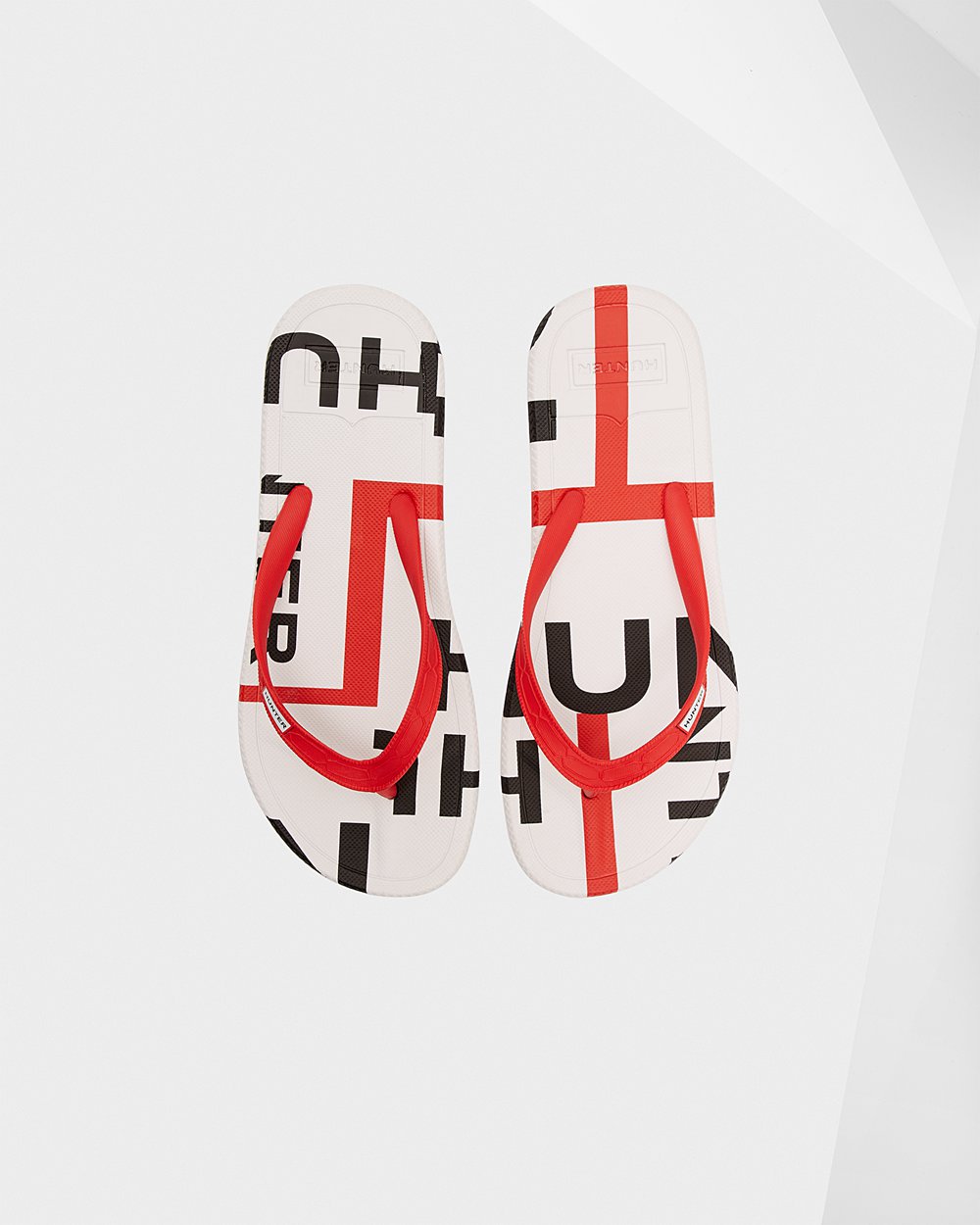 Hunter Flip Flops Rød - Dame Original Exploded Logo - Norge LRJSUH-173